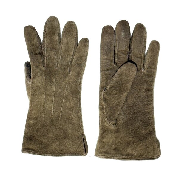 Wilsons Leather Accessories - Wilsons Leather Brown Suede Thinsulate Gloves - Woman’s Size Medium